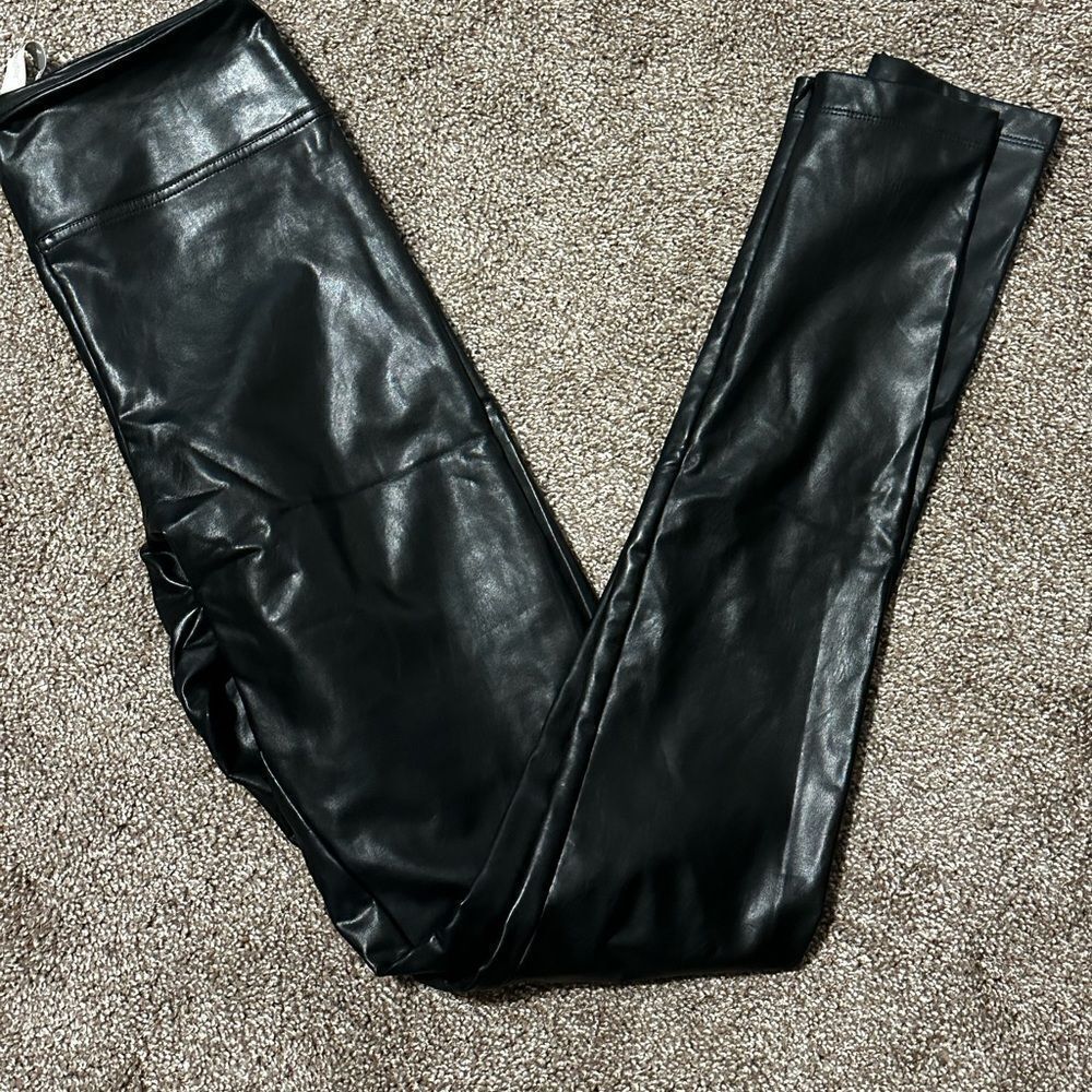 Favorite Daughter Black vegan Leather Leggings
